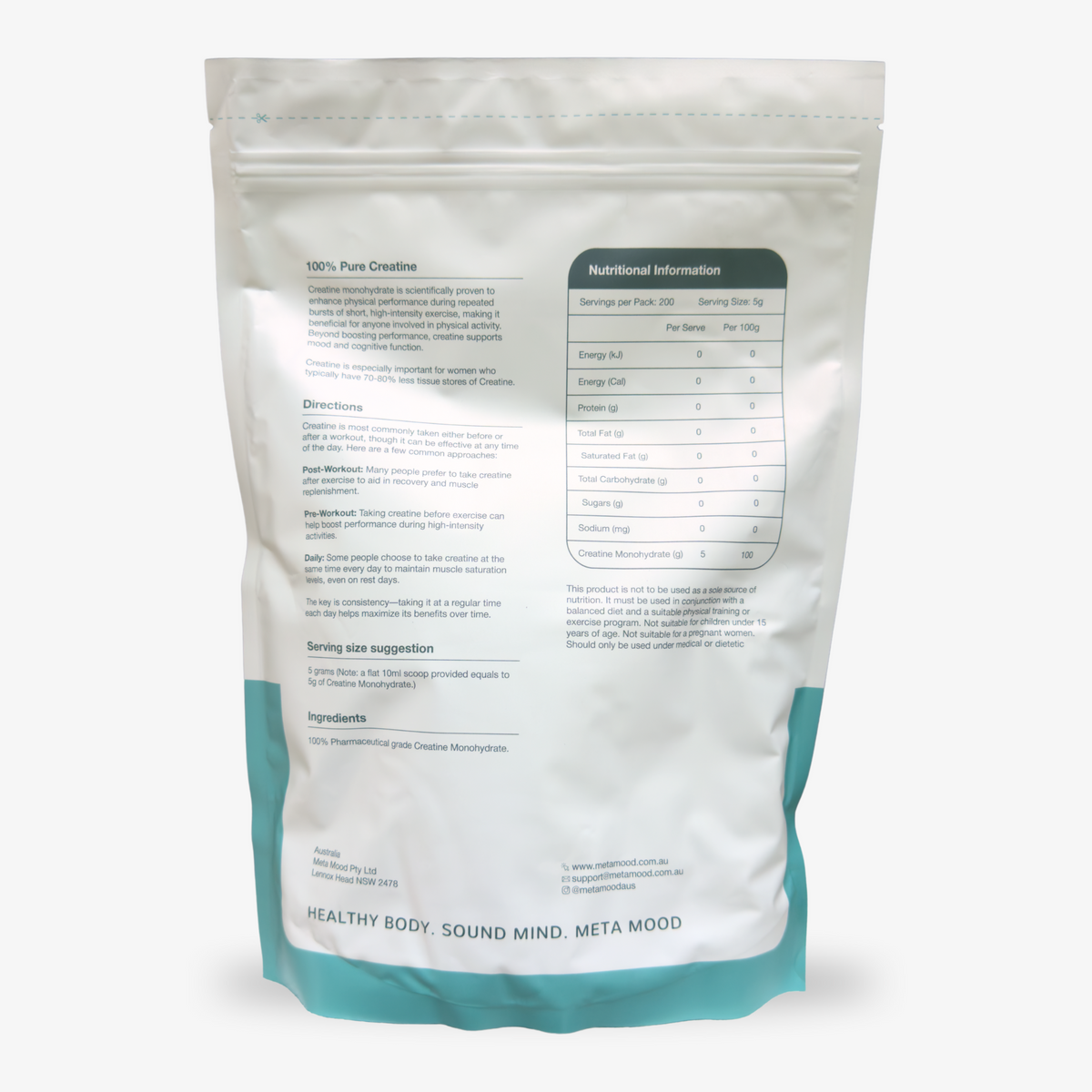 Creatine Monohydrate Powder Supplement 1KG – MetaMood